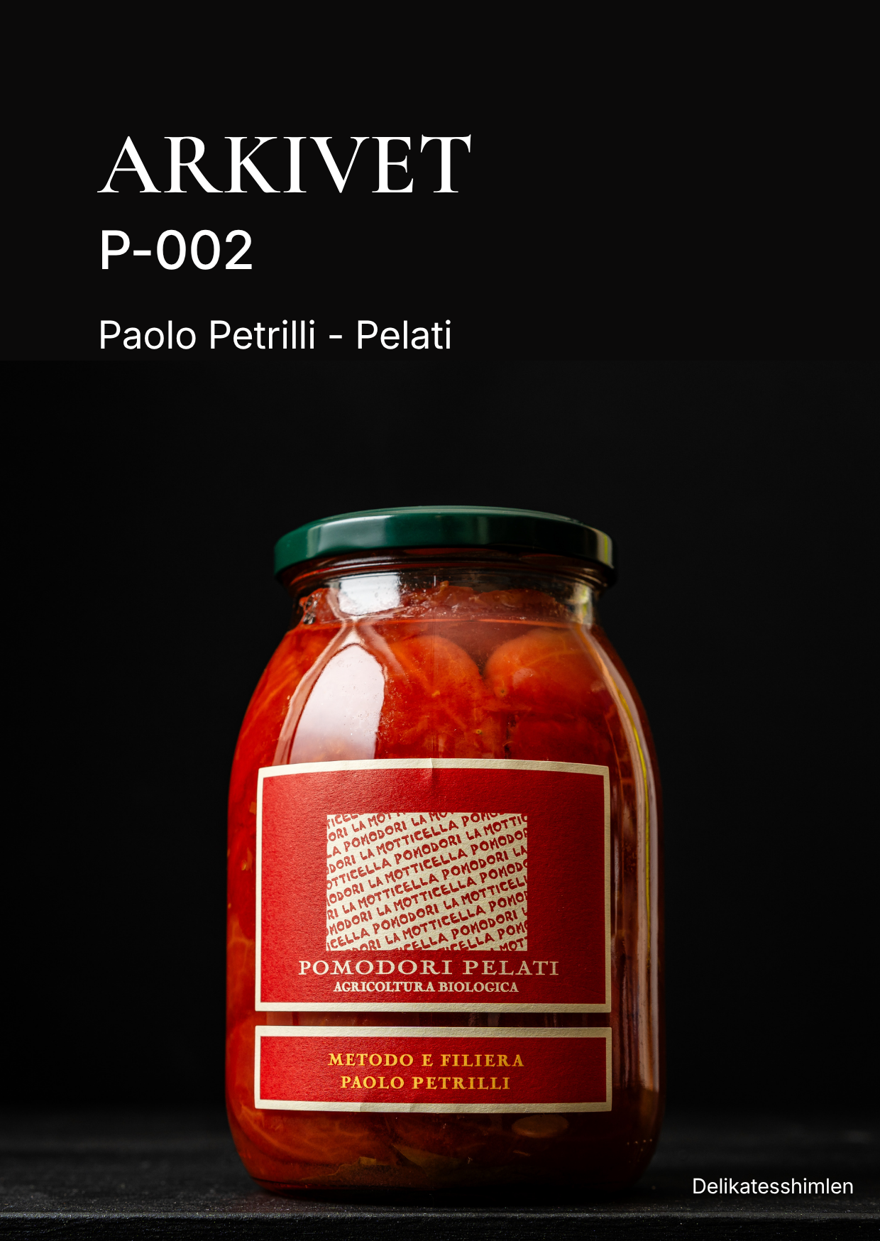 Samlarkort – Arkivet P-002 – Paolo Petrilli Pelati